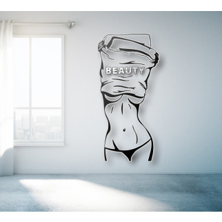 Панно 3D декоративне з об'ємом 15 мм для стін, Романтика 204 х 98 см чорне з дзеркальним написом - Інтернет-магазин спільних покупок ToGether