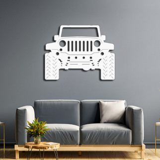 Панно 3D декоративне з об'ємом 15 мм для стін, Авто з візерунком 46 х 60 см біле - Інтернет-магазин спільних покупок ToGether