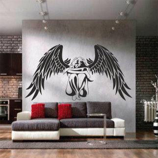 Трафарет для фарбування Дівчина-ангел, одноразовий із самоклейної плівки 95 х 180 см 115, 115 х 220 см, 220 - Інтернет-магазин спільних покупок ToGether