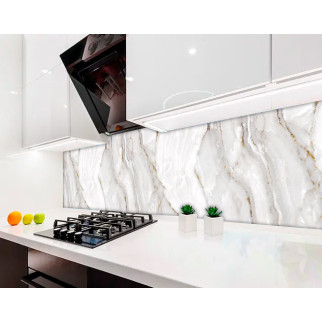 Кухонна панель жорстка ПЕТ мармур світлий, з двостороннім скотчем 62 х 205 см, 1,2 мм 3050, 2000, 680 - Інтернет-магазин спільних покупок ToGether