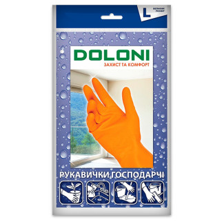 Рукавиці Doloni латексні, господарські, розмір L арт. 4546 - Інтернет-магазин спільних покупок ToGether