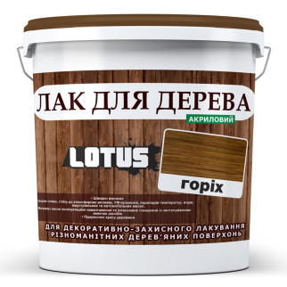 Кольоровий Лак для Дерева Lotus Глянець Горіх 1 л - Інтернет-магазин спільних покупок ToGether