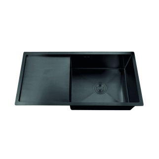 Мийка Zerix ZH7844B-215 (3.0/1.0) PVD-Black з сушаркою для посуду (ZM5565) - Інтернет-магазин спільних покупок ToGether