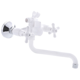 Змішувач для ванни Plamix Amax-142 Білий (без шланга і лійки) (PM0585) - Інтернет-магазин спільних покупок ToGether
