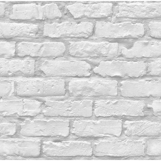 Шпалери паперові дуплекс Вологостійкі Континент цегли 2 Білий/Сірий шов (300) - Інтернет-магазин спільних покупок ToGether