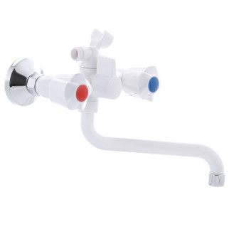 Змішувач для ванни Plamix AMA-142 Білий (без шланга і лійки) (PM0584) - Інтернет-магазин спільних покупок ToGether