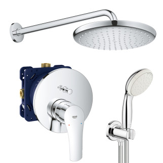 Душова система прихованого монтажу зі змішувачем Grohe Eurosmart New Tempesta 250 (UA26416SC3) - Інтернет-магазин спільних покупок ToGether