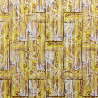 Самоклеюча декоративна 3D панель бамбукова кладка жовта 700x700x8.5мм (056) SW-00000091 - Інтернет-магазин спільних покупок ToGether