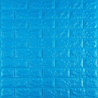 3D панель самоклеюча цегла Синій 700х770х7мм (003-7) SW-00000060 - Інтернет-магазин спільних покупок ToGether