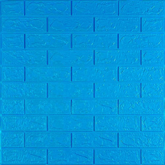 3D панель самоклеюча цегла Синій 700х770х3мм (003-3) SW-00000661 - Інтернет-магазин спільних покупок ToGether