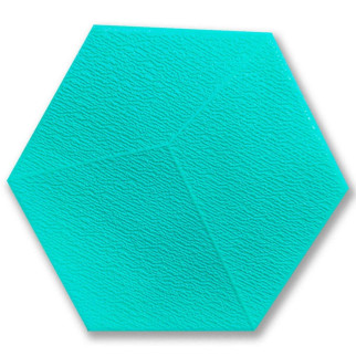 Декоративний самоклеючий шестикутник 3D ментол 200x230мм (1105) SW-00000745 - Інтернет-магазин спільних покупок ToGether