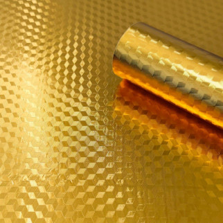 Самоклеюча плівка 3д куби золото 0,40х10м SW-00000792 - Інтернет-магазин спільних покупок ToGether