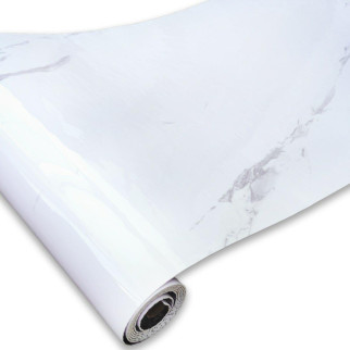 Самоклеюча вінілова плитка в рулоні білий повітряний мармур 3000х600х2мм SW-00001287 - Інтернет-магазин спільних покупок ToGether