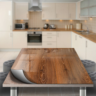 Покриття для столу, м'яке скло з фотопринтом, Дерево коричневе 60 х 100 см (1,2 мм) - Інтернет-магазин спільних покупок ToGether