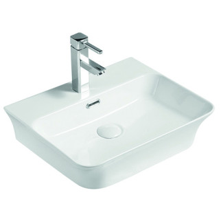 Умивальник накладний керамічний Mixxus Premium Bevel-0201 з переливом 485x410x125mm (MP6480) - Інтернет-магазин спільних покупок ToGether