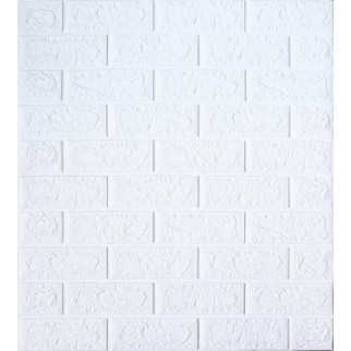 Самоклеюча декоративна 3D панель під білу цеглу 700x770x5 мм - Інтернет-магазин спільних покупок ToGether