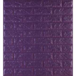 Самоклеюча декоративна 3D панель під фіолетову цеглу 700x770x7 мм - Інтернет-магазин спільних покупок ToGether