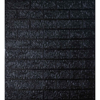 Самоклеюча декоративна 3D панель під чорну цеглу700x770x4 мм - Інтернет-магазин спільних покупок ToGether