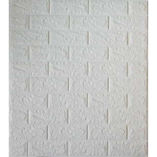 Самоклеюча декоративна панель біла цегла 700x770x5 мм - Інтернет-магазин спільних покупок ToGether
