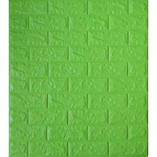 Самоклеюча декоративна 3D панель цегла зелена трава 700x770x5 мм - Інтернет-магазин спільних покупок ToGether