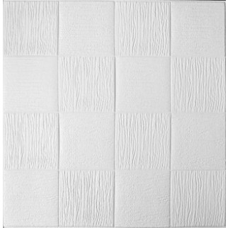 Самоклеюча декоративна 3D панель біле плетіння 700x700x5 мм - Інтернет-магазин спільних покупок ToGether