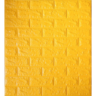 Самоклеюча декоративна панель жовта цегла 700x770x5 мм - Інтернет-магазин спільних покупок ToGether