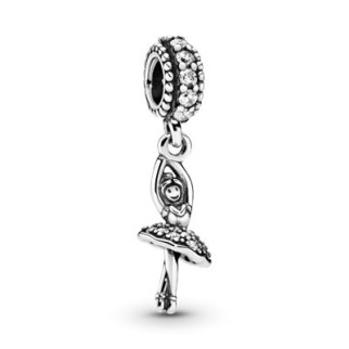 Серебряная подвеска-шарм      "Балерина" 791365CZ - Інтернет-магазин спільних покупок ToGether