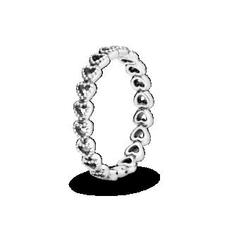 Серебряное кольцо     "Сполучені серця" 190980 - Інтернет-магазин спільних покупок ToGether