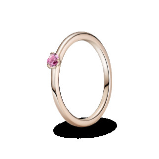 Серебряное кольцо з рожевим камінцем     189259C03 - Інтернет-магазин спільних покупок ToGether