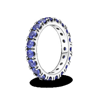 Серебряное кольцо     "Блискуча рядок" 190050C02 - Інтернет-магазин спільних покупок ToGether