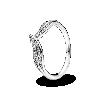 Серебряное кольцо Рandora "Блискуче листя" 199533C01 - Інтернет-магазин спільних покупок ToGether