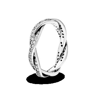 Серебряное кольцо     сяюча переплетена 190892CZ - Інтернет-магазин спільних покупок ToGether