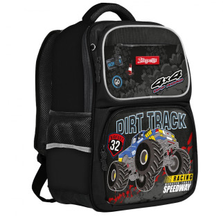Рюкзак шкільний 1Вересня S-105 Dirt Track Чорний (555098) - Інтернет-магазин спільних покупок ToGether