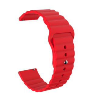 Ремінець BeWatch силіконовий 20мм для смарт годинник універсальний Wave Червоний (1010704) - Інтернет-магазин спільних покупок ToGether