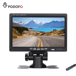 Автомобільний монітор 7” для камери заднього виду Podofo R0008, 1024х600, 2-х канальний, 2 x AV, 12 В - Інтернет-магазин спільних покупок ToGether