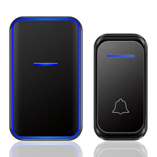 Бездротовий дверний дзвінок Digital Lion WDB-02, 38 мелодій, до 300 м, Чорний - Інтернет-магазин спільних покупок ToGether