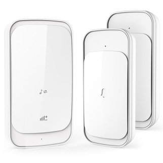 Вологозахисний бездротовий дверний дзвінок Digital Lion WDB-03-1, на 2 кнопки, 58 мелодій, до 300 м, Білий - Інтернет-магазин спільних покупок ToGether