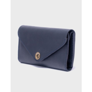 Жіночий шкіряний гаманець Dekey 15.2 Синій (6952) - Інтернет-магазин спільних покупок ToGether