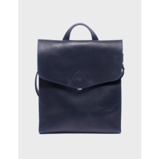 Шкіряна сумка-рюкзак Dekey Унісекс 33 * 30 * 10 см Синій (6526) - Інтернет-магазин спільних покупок ToGether