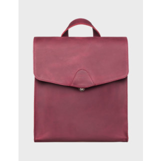 Жіноча шкіряна сумка-рюкзак Dekey 33 * 30 * 10 см Марсала (6508) - Інтернет-магазин спільних покупок ToGether
