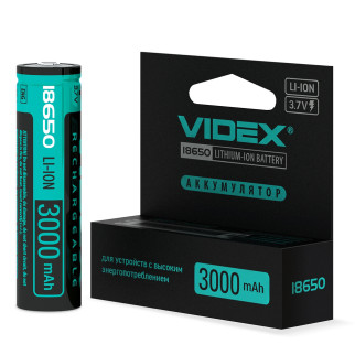 Акумулятор із захистом Videx 18650-P Li-Ion 3000 mAh - Інтернет-магазин спільних покупок ToGether