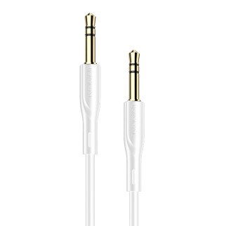 Аудіо кабель Borofone BL1 AUX 3pin 3.5 мм на 3pin 3.5 мм 1m White - Інтернет-магазин спільних покупок ToGether