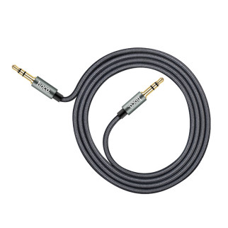 Аудіо стерео кабель Hoco UPA03 3pin 3.5 мм на 3pin 3.5 мм 1 метр Сірий - Інтернет-магазин спільних покупок ToGether