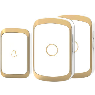 Дверний дзвінок бездротовий з 2-ма приймачами Digital Lion WDB-01-2 300 Золотий - Інтернет-магазин спільних покупок ToGether