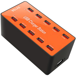 Багатопортовий мережевий зарядний пристрій Addap CS-A5B 50W 10 USB Orange - Інтернет-магазин спільних покупок ToGether
