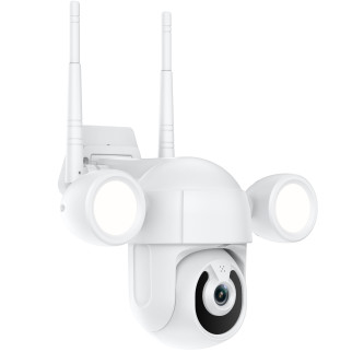 Поворотна вулична WiFi IP камера відеоспостереження USmart OPC-02w з прожектором та ІЧ підсвіткою 3 Мп PTZ підтримка Tuya - Інтернет-магазин спільних покупок ToGether