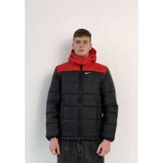 Зимова куртка "Європейка" Nike червоно-чорна M (1591263866/1) - Інтернет-магазин спільних покупок ToGether