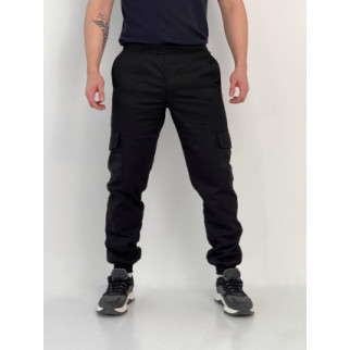 Штани карго на флісі з кишенями Intruder чорні S (1555138358) - Інтернет-магазин спільних покупок ToGether