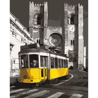 Картина за номерами SANTI Жовтий трамвай 40*50 см (954482) - Інтернет-магазин спільних покупок ToGether