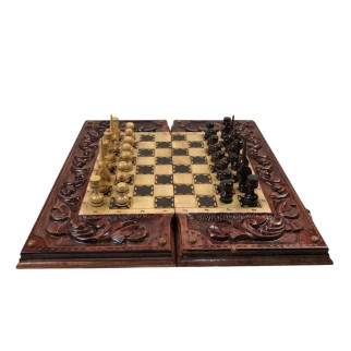 Гральний набір 3 в 1 шахи шашки нарди з дерева Арбуз 55*25*7 см 191425 - Інтернет-магазин спільних покупок ToGether
